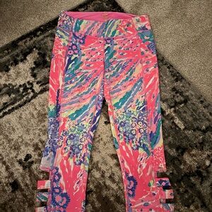 Lilly Pulitzer women’s large Luxletic weekender cropped legging